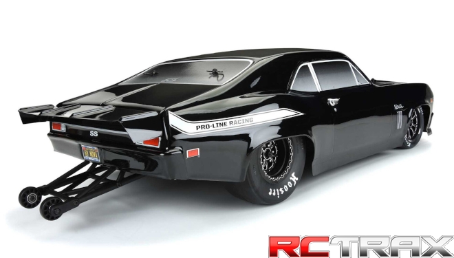 1/10 1969 Chevrolet Nova Tough-Color Black Body: Drag Car