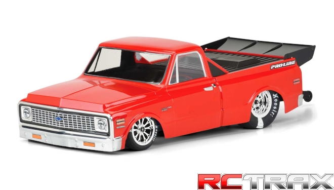 1/10 1972 Chevy C-10 Clear Body: Drag Car
