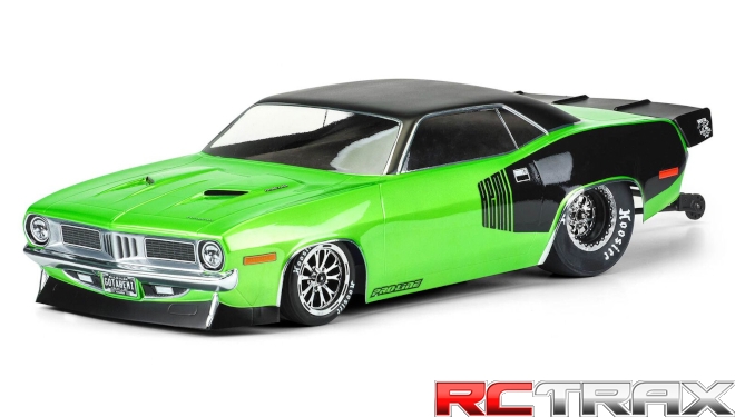 1/10 1972 Plymouth Barracuda Clear Body: Drag Car