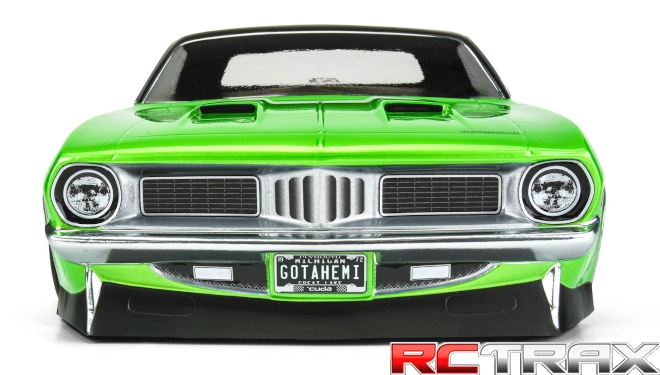 1/10 1972 Plymouth Barracuda Clear Body: Drag Car