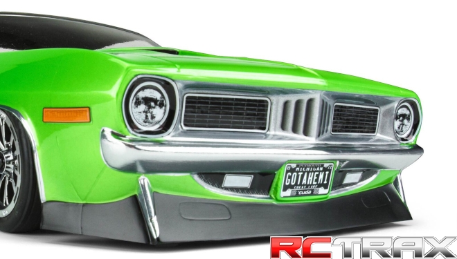 1/10 1972 Plymouth Barracuda Clear Body: Drag Car