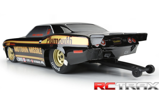 1/10 1972 Plymouth Barracuda Motown Missile Black Body: Drag Car