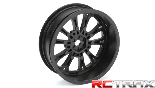 1/10 Pomona Drag Spec Front 2.2" 12mm Drag Wheels (2) Black