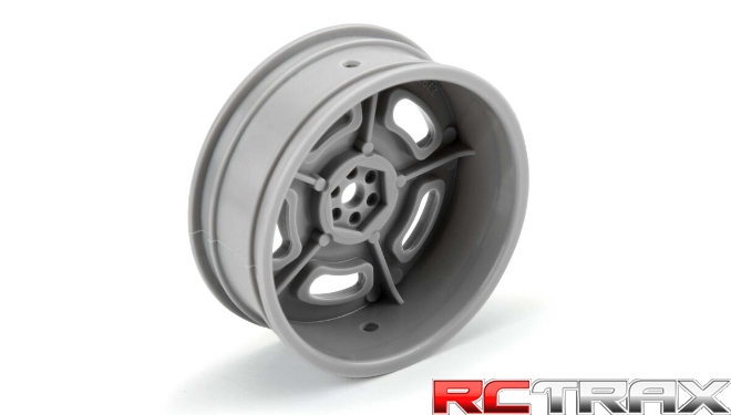 1/10 Slot Mag Drag Spec Front 2.2" 12mm Drag Wheels (2) Gray