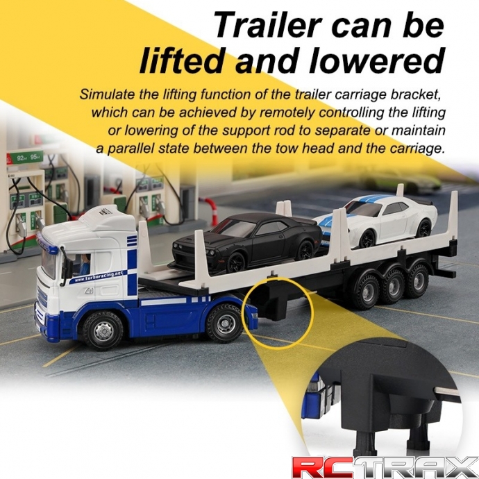 Turbo Racing ciężarówka RC 1/76 C50 ciągnik RTR - black