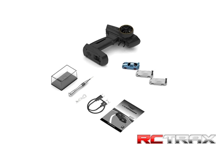 Turbo Racing model RC Drift 1/76 C64 RTR - blue light