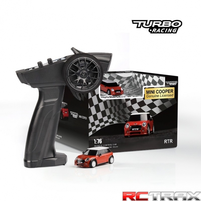 1/76 On-Road RC Car RTR (licencjonowane nadwozie MINI Cooper) red