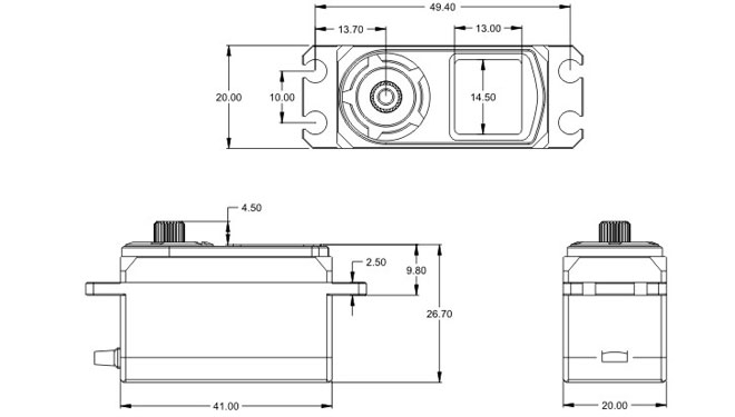 25T SRT CH7012 Low Profile (0.057s/12.0kg/8.4V)