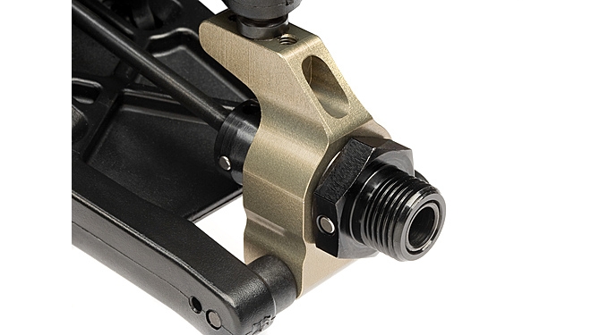 HB Racing 67214 Aluminum Rear Hub Carrier Set