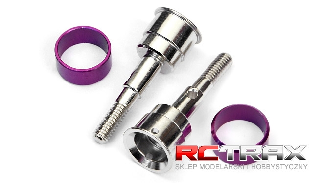 AXLE 13X33MM (WITH RETAINER/2PCS)