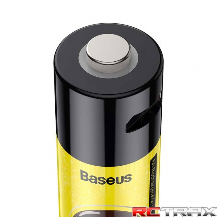 Accumlators 2xAA Baseus, 1920mAh, micro USB (black-yellow)