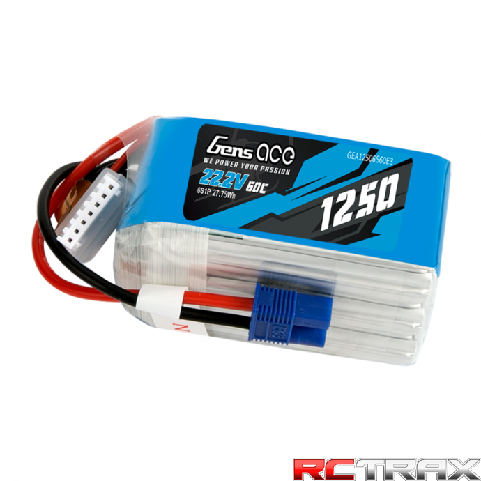 Akumulator Gens Ace 1250mAh 22.2V 60C 6S1P EC3