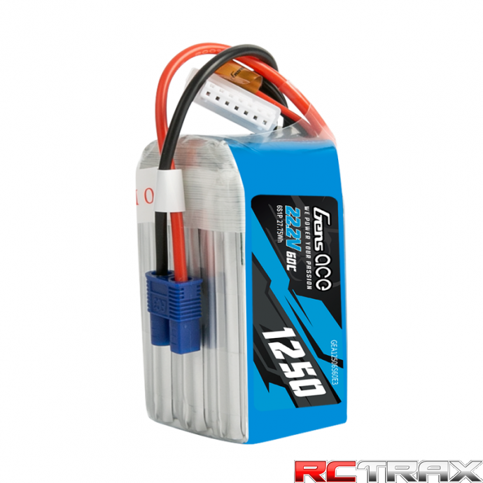 Akumulator Gens Ace 1250mAh 22.2V 60C 6S1P EC3