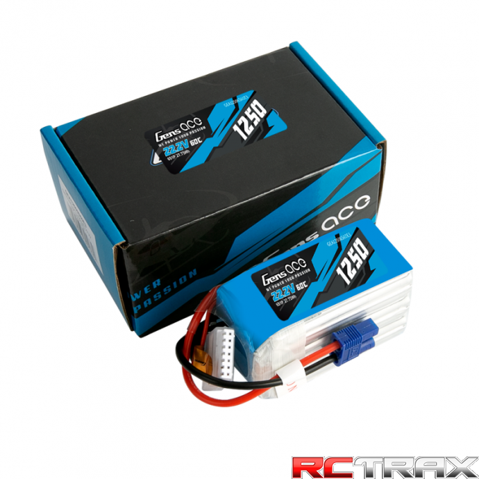 Akumulator Gens Ace 1250mAh 22.2V 60C 6S1P EC3