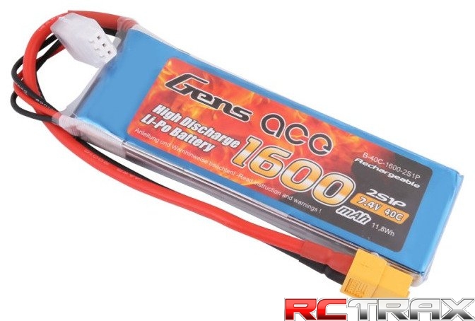 Akumulator Gens Ace 1600mAh 7,4V 40C 2S1P XT60
