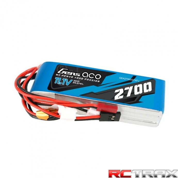 2700mAh 11,1V Akumulator Gens Ace TX 3S1P Futaba/JST-XHR/JST-SYP