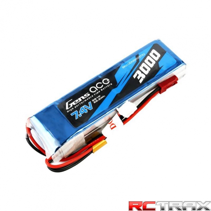 Akumulator Gens Ace 3000mAh 7.4V 1C 2S1P LiPo 