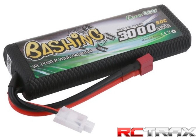 Akumulator Gens Ace 3000mAh 7,4V 50C 2S1P T-plug Bashing
