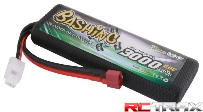 Akumulator Gens Ace 3000mAh 7,4V 50C 2S1P T-plug Bashing