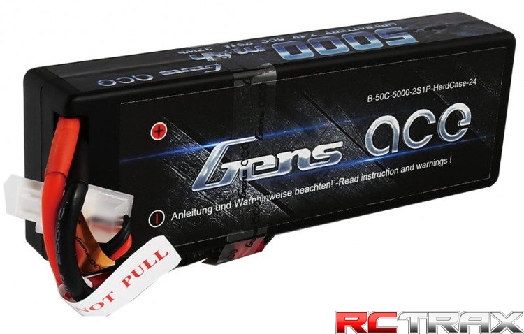 Akumulator Gens Ace 5000mAh  7,4V 50C 2S1P Hard Case