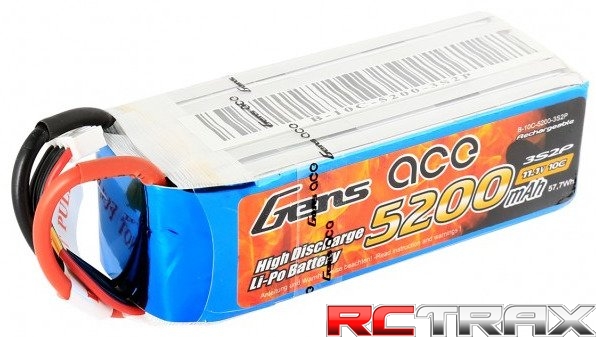 Akumulator Gens Ace 5200mAh 11,1V 10/20C 3S2P 3.5mm Banana