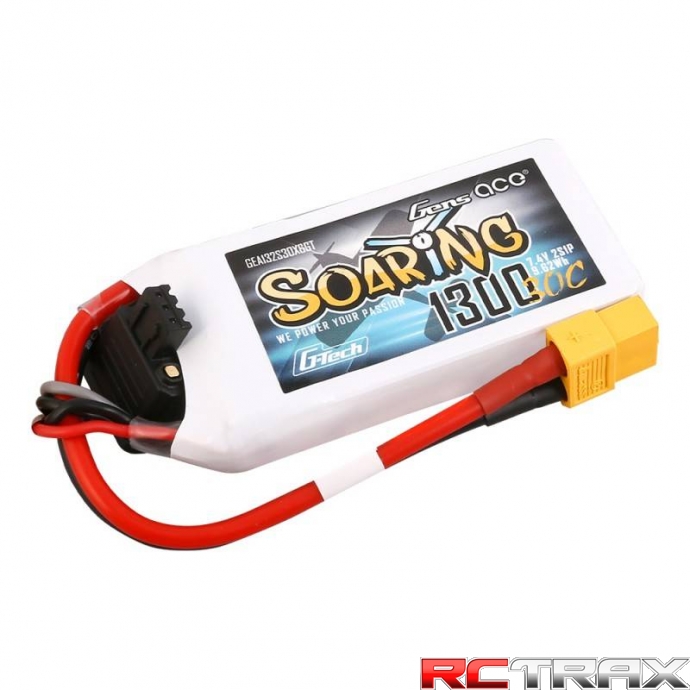 1300mAh 7,4V 30C Gens Ace G-Tech Soaring 2S1P XT60