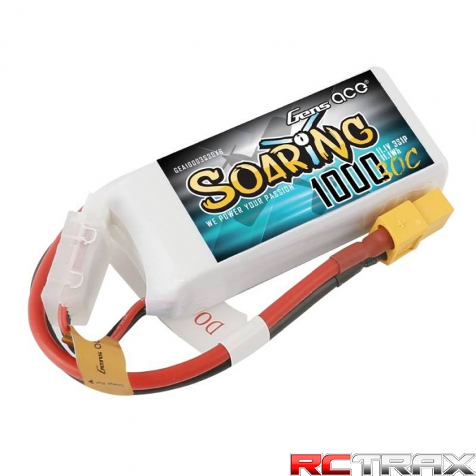 Akumulator Gens Ace Soaring 1000mAh 11.1V 30C 3S1P XT60