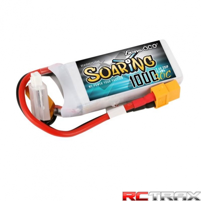 Akumulator Gens Ace Soaring 1000mAh 7.4V 30C 2S1P XT60