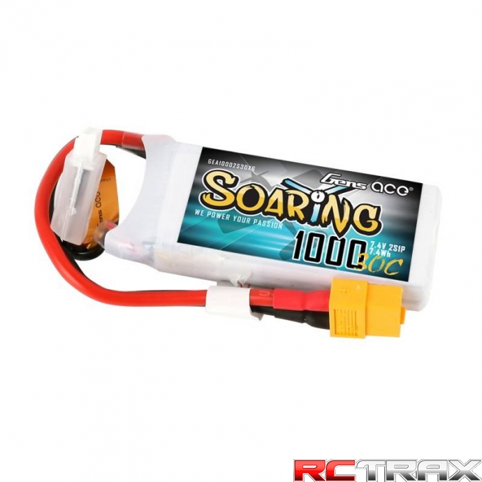 Akumulator Gens Ace Soaring 1000mAh 7.4V 30C 2S1P XT60