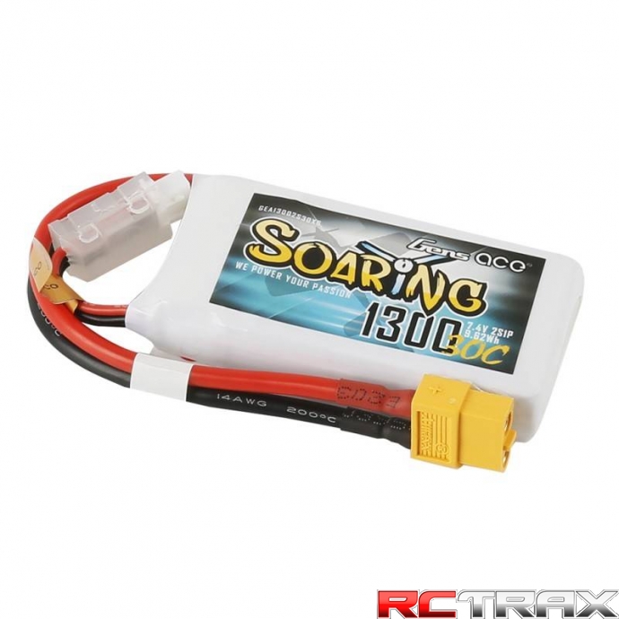 Akumulator Gens Ace Soaring 1300mAh 7.4V 30C 2S1P XT60