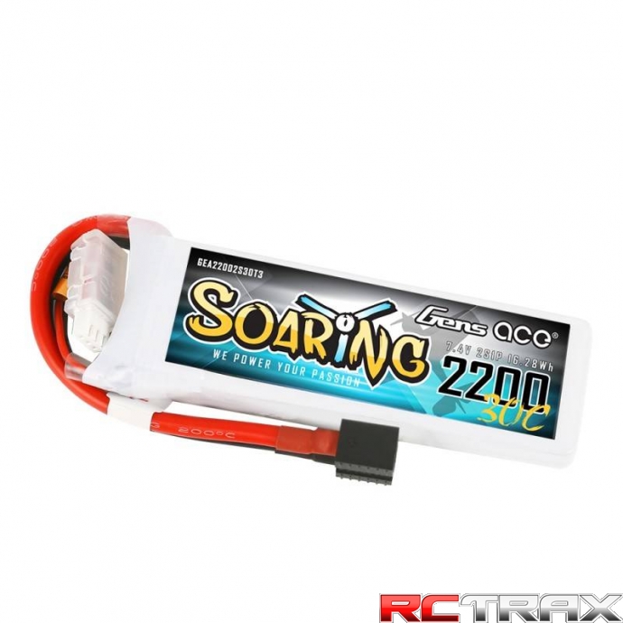 Akumulator Gens Ace Soaring 2200mAh 7.4V 30C 2S1P EC3/XT60/T-Plug