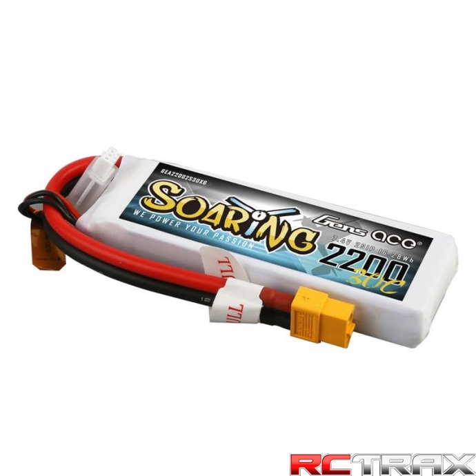 Akumulator Gens Ace Soaring 2200mAh 7.4V 30C 2S1P XT60
