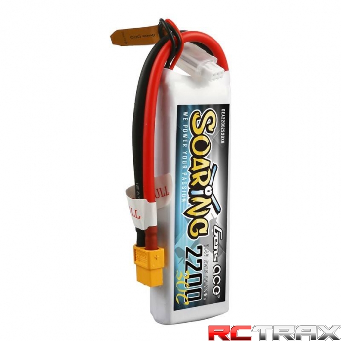 Akumulator Gens Ace Soaring 2200mAh 7.4V 30C 2S1P XT60
