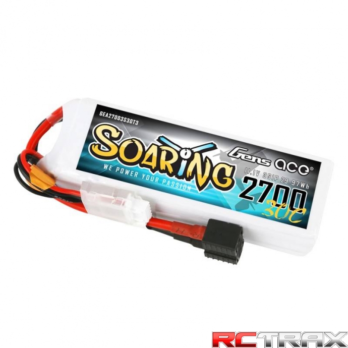 Akumulator Gens Ace Soaring 2700mAh 11.1V 30C 3S1P z EC3/XT60/T-Plug