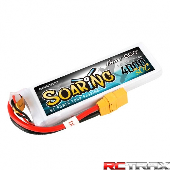 Akumulator Gens Ace Soaring 4000mAh 7.4V 30C 2S1P XT90