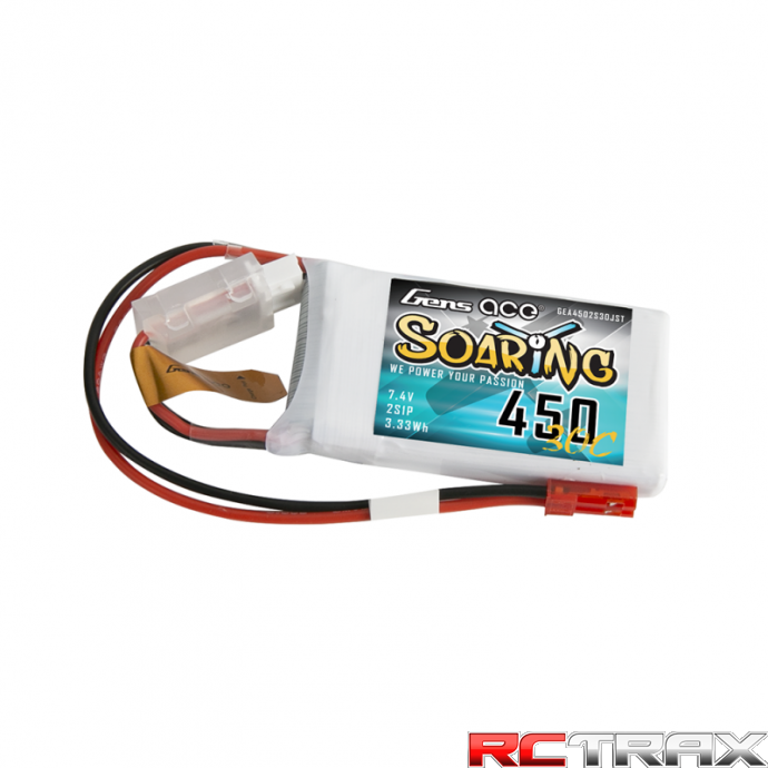 Akumulator Gens Ace Soaring 450mAh 7,4V 30C 2S1P JST-SYP