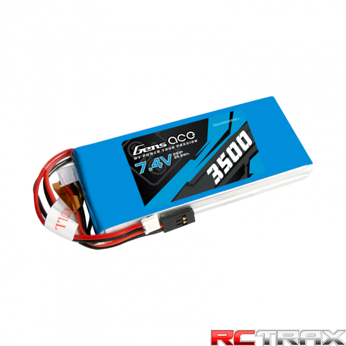 Akumulator LiPo Gens Ace 3500mAh 7,4V 1C 2S1P RX/TX