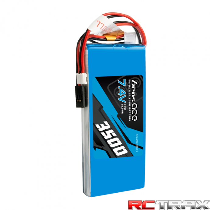 Akumulator LiPo Gens Ace 3500mAh 7,4V 1C 2S1P RX/TX