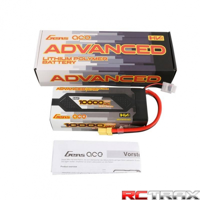 Akumulator LiPo Gens Ace Advanced 10000mAh 15,2V 100C 4S2P HardCase EC5