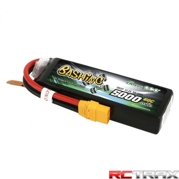 5000mAh 11,1V akumulator LiPo Gens Ace Bashing 3S1P 60C XT90