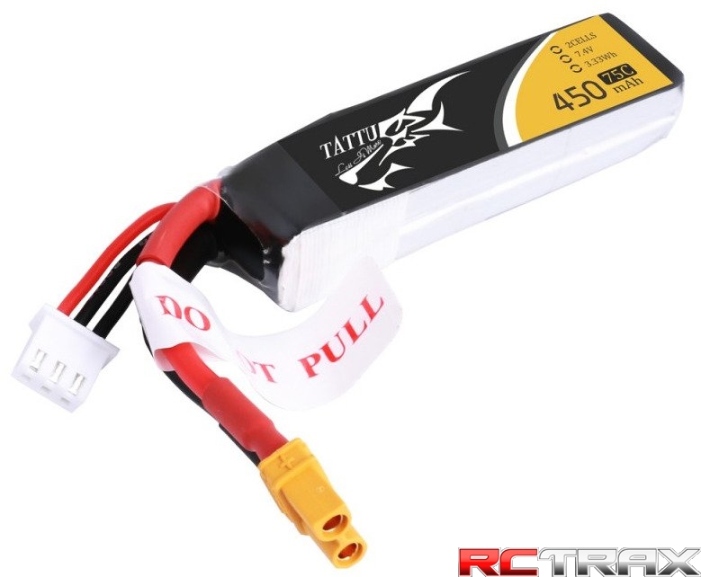 Akumulator Tattu 450mAh 7.4V 75C 2S1P Long XT30