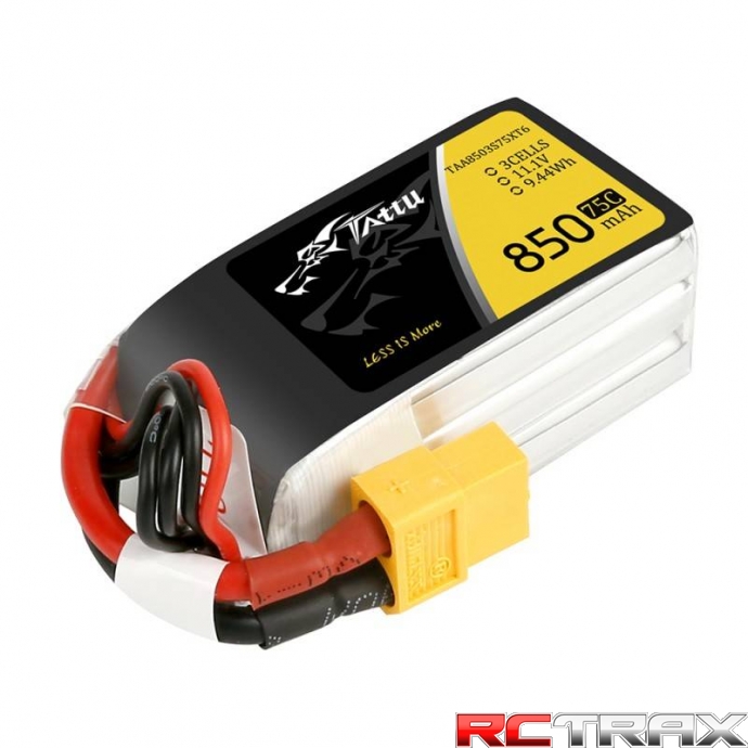 Akumulator Tattu 850mAh 11.1V 75C 3S1P Konektor XT60