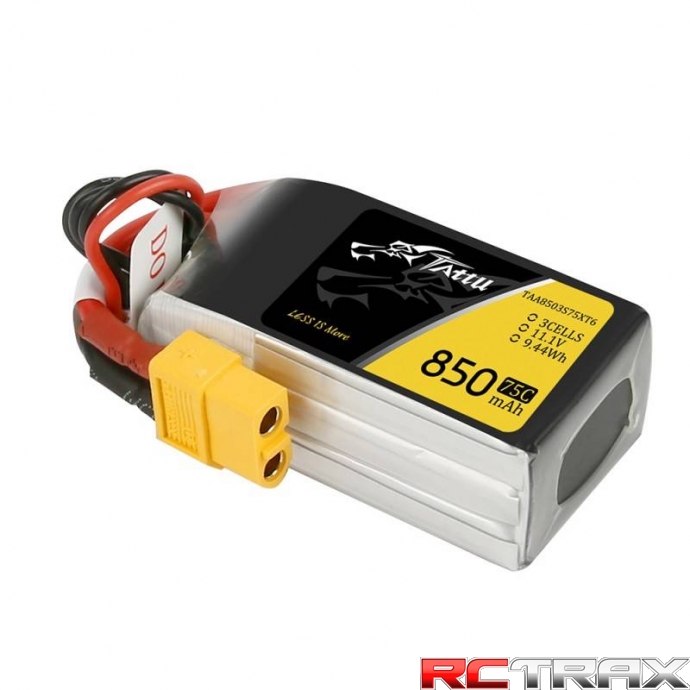 Akumulator Tattu 850mAh 11.1V 75C 3S1P Konektor XT60