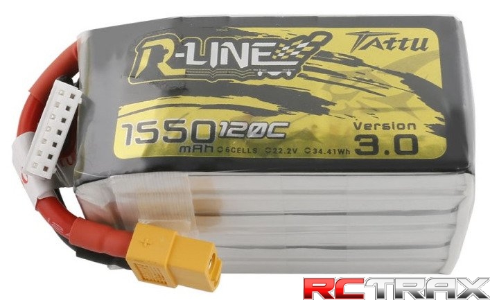 Akumulator Tattu R-Line 3.0 1550mAh 22.2V 120C 6S1P XT60