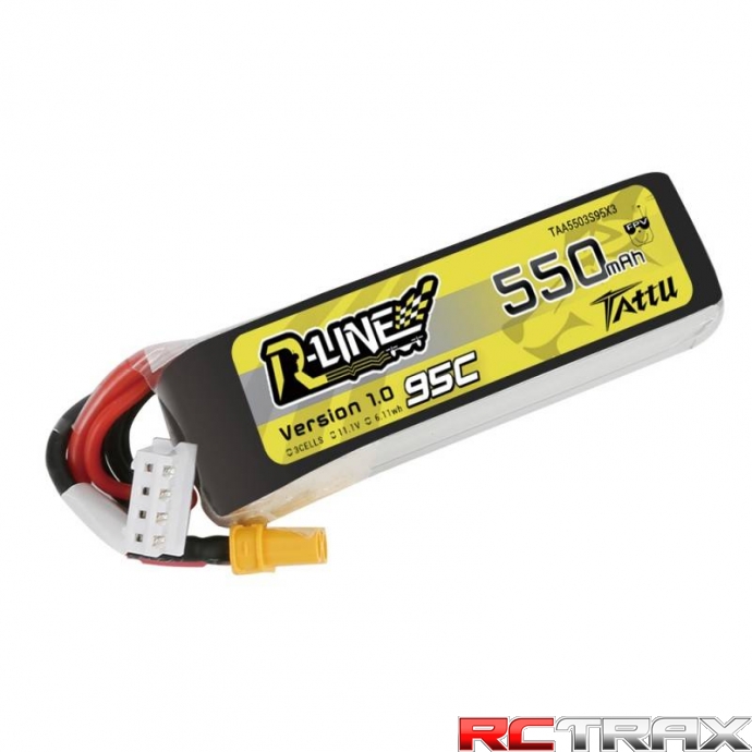 Akumulator Tattu R-Line 550mAh 11.1V 95C 3S1P XT30