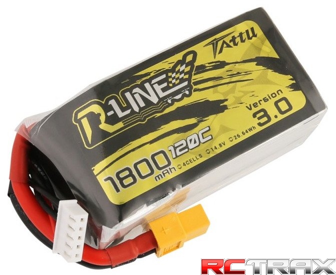 Akumulator Tattu R-Line Version 3.0 1800mAh 14,8V 120C 4S1P XT60