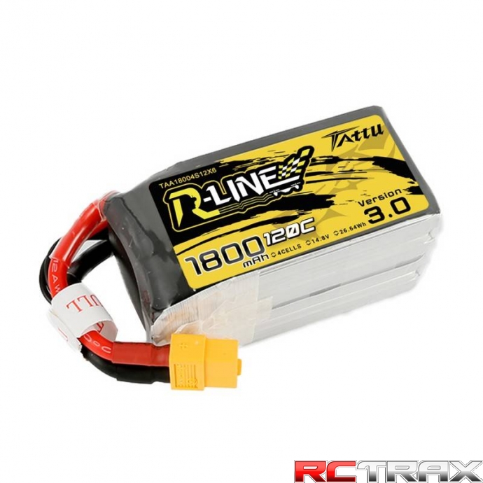 Akumulator Tattu R-Line Version 3.0 1800mAh 14,8V 120C 4S1P XT60