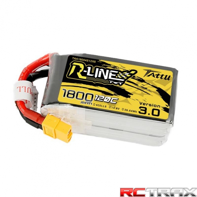 Akumulator Tattu R-Line Version 3.0 1800mAh 14,8V 120C 4S1P XT60
