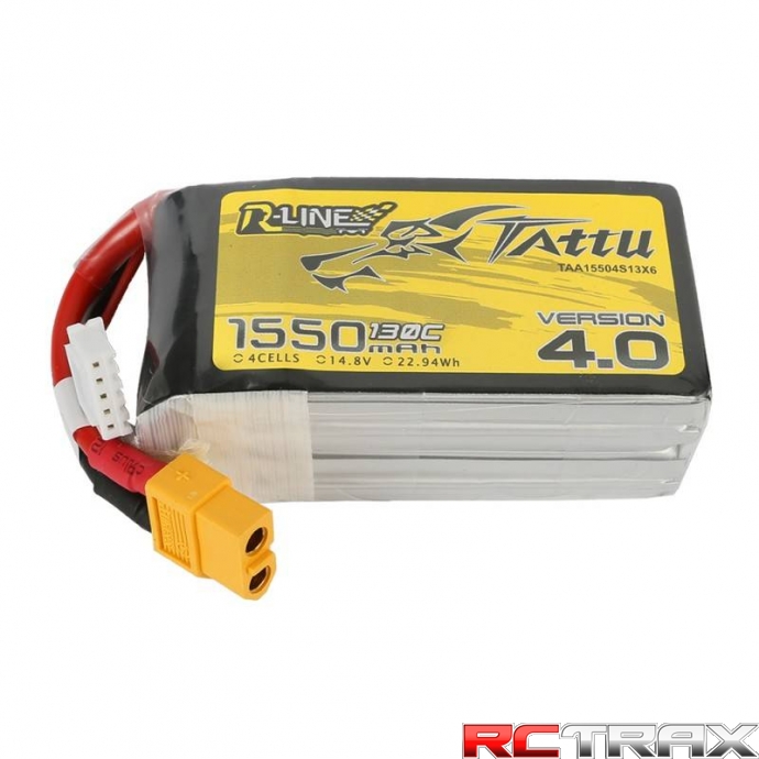 Akumulator Tattu R-Line Version 4.0 1550mAh 14,8V 130C 4S1P XT60