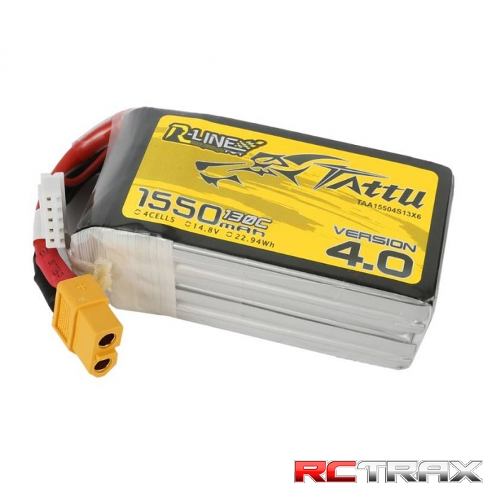 Akumulator Tattu R-Line Version 4.0 1550mAh 14,8V 130C 4S1P XT60